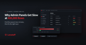 Why Admin Panels Get Slow: Filament Queries, Livewire Re-renders, and When to Reach for Vue