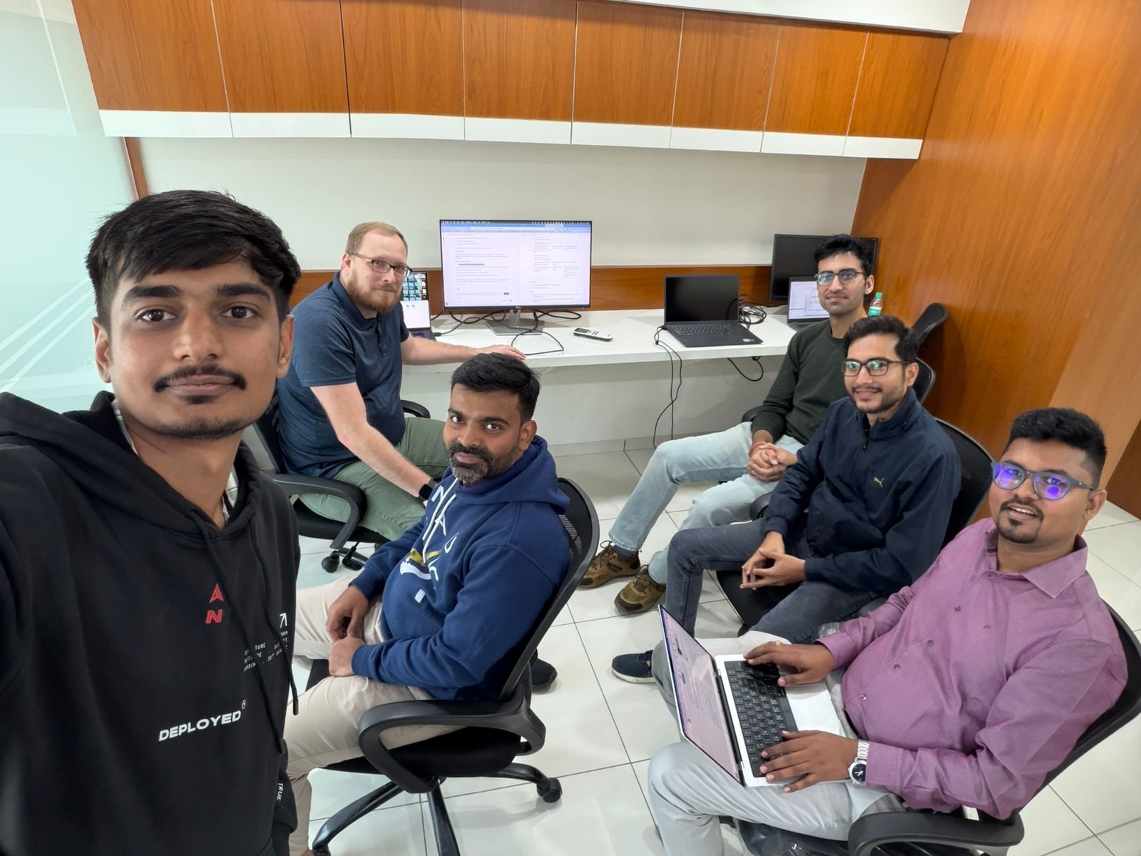 Ahmedabad office — engineers at desks