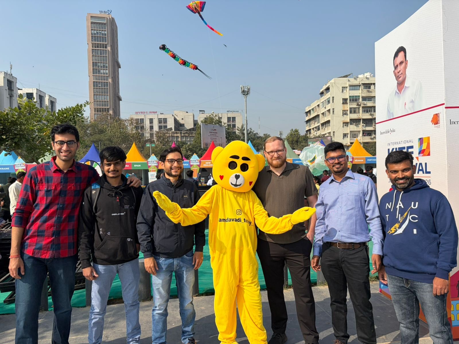 Team @ Ahmedabad kite festival